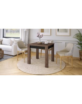 FONTE Hrast Smeđi/ Crni Mat-  KLASIČNI I TRADICIONALNI STOL ZA BLAGOVAONU/ DNEVNU SOBU  110X75 SKLOPIVI DO 155 CM!