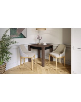 FONTE Hrast Smeđi/ Crni Mat-  KLASIČNI I TRADICIONALNI STOL ZA BLAGOVAONU/ DNEVNU SOBU  110X75 SKLOPIVI DO 155 CM!
