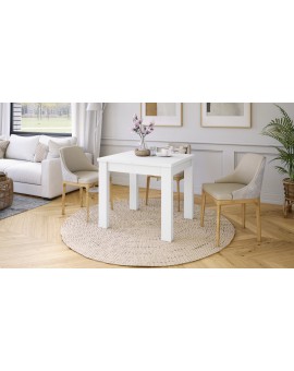 FONTE Bijeli Mat-  KLASIČNI I TRADICIONALNI STOL ZA BLAGOVAONU/ DNEVNU SOBU  110X75 SKLOPIVI DO 155 CM!