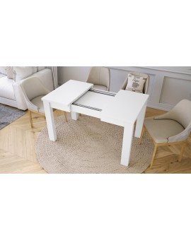 FONTE Bijeli Mat-  KLASIČNI I TRADICIONALNI STOL ZA BLAGOVAONU/ DNEVNU SOBU  110X75 SKLOPIVI DO 155 CM!