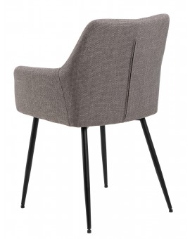 VERA Svijetlo siva Taupe (tkanina Basel 34) - MODERNA TAPECIRANA STOLICA ZA DNEVNI BORAVAK/BLAGOVAONICU tipa LOFT