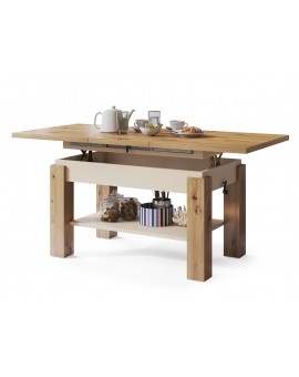 ASTORIA dub artisan / béžová, rozkládací konferenční stolek ASTORIA dub artisan / béžová, rozkládací konferenční stolek
