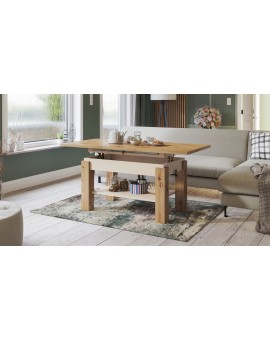 ASTORIA dub artisan / béžová, rozkládací konferenční stolek ASTORIA dub artisan / béžová, rozkládací konferenční stolek