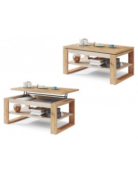 NUO dub artisan / béžová, konferenční stolek