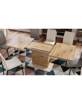 PIANO dub artisan / béžová - moderní rozkládací stůl do 200 cm