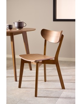 ROXY prírodný orech 105 cm- OKRÚHLY DREVENÝ STÔL DO KUCHYNE/JEDÁLNE RETRO