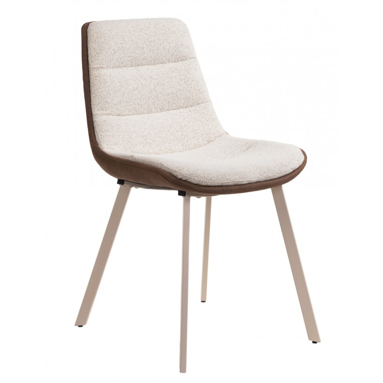 IDA Kremasto Smeđa (tkanina Monza 90/Preston 22) / bež okvir - MODERNO TAPECIRANO STOLICA BOUCLÉ BOHO IDA Kremasto Smeđa (tkanina Monza 90/Preston 22) / bež okvir - MODERNO TAPECIRANO STOLICA BOUCLÉ BOHO