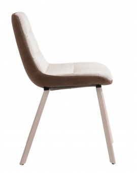 IDA Kremasto Smeđa (tkanina Monza 90/Preston 22) / bež okvir - MODERNO TAPECIRANO STOLICA BOUCLÉ BOHO IDA Kremasto Smeđa (tkanina Monza 90/Preston 22) / bež okvir - MODERNO TAPECIRANO STOLICA BOUCLÉ BOHO