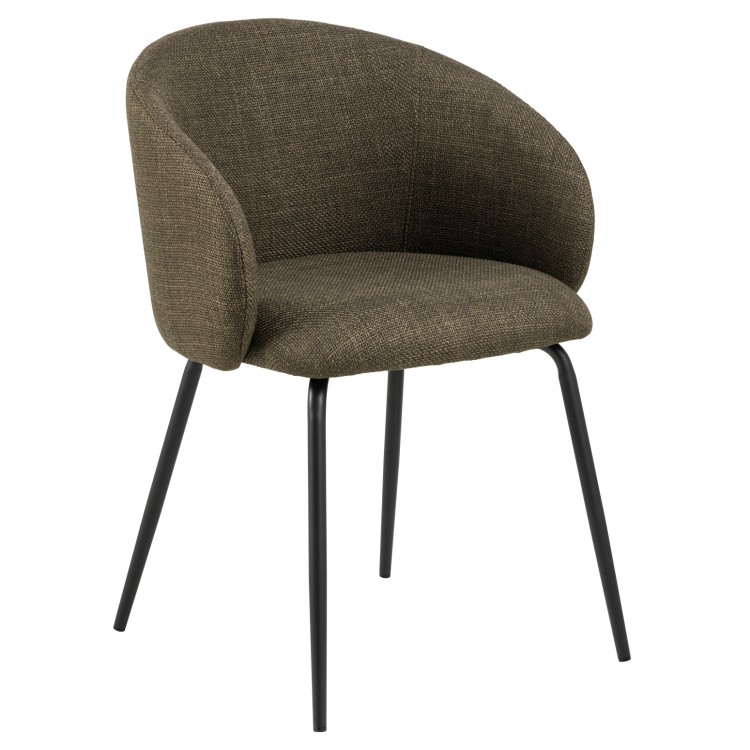 CLARA Maslinasto Zelena (tkanina Basel 77)/crne noge – MODERNA, TAPECIRANA, ZAOBLJENA STOLICA ZA DNEVNI BORAVAK/BLAGOVAONICU CLARA Maslinasto Zelena (tkanina Basel 77)/crne noge – MODERNA, TAPECIRANA, ZAOBLJENA STOLICA ZA DNEVNI BORAVAK/BLAGOVAONICU