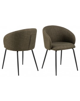 CLARA Maslinasto Zelena (tkanina Basel 77)/crne noge – MODERNA, TAPECIRANA, ZAOBLJENA STOLICA ZA DNEVNI BORAVAK/BLAGOVAONICU CLARA Maslinasto Zelena (tkanina Basel 77)/crne noge – MODERNA, TAPECIRANA, ZAOBLJENA STOLICA ZA DNEVNI BORAVAK/BLAGOVAONICU