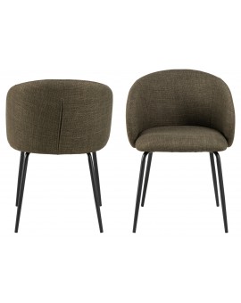 CLARA Maslinasto Zelena (tkanina Basel 77)/crne noge – MODERNA, TAPECIRANA, ZAOBLJENA STOLICA ZA DNEVNI BORAVAK/BLAGOVAONICU CLARA Maslinasto Zelena (tkanina Basel 77)/crne noge – MODERNA, TAPECIRANA, ZAOBLJENA STOLICA ZA DNEVNI BORAVAK/BLAGOVAONICU