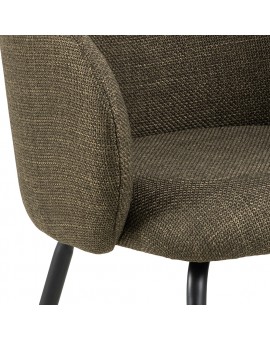 CLARA Maslinasto Zelena (tkanina Basel 77)/crne noge – MODERNA, TAPECIRANA, ZAOBLJENA STOLICA ZA DNEVNI BORAVAK/BLAGOVAONICU CLARA Maslinasto Zelena (tkanina Basel 77)/crne noge – MODERNA, TAPECIRANA, ZAOBLJENA STOLICA ZA DNEVNI BORAVAK/BLAGOVAONICU