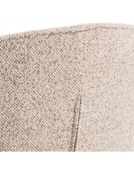 CLARA Béžová Latte (látka Monza 60)/čierne nohy – MODERNÁ ČALÚNENÁ  KRESLOVÁ STOLIČKA DO OBÝVAČKY/JEDÁLNE/KANCELÁRIE LOFT