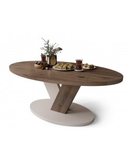 LOVA Orah Elegant/Bež Taupe – OVALNI STOLIĆ 110x60 cm, MODERNI STOLIĆ ZA KAVU LOVA Orah Elegant/Bež Taupe – OVALNI STOLIĆ 110x60 cm, MODERNI STOLIĆ ZA KAVU