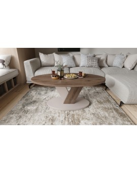 LOVA Orah Elegant/Bež Taupe – OVALNI STOLIĆ 110x60 cm, MODERNI STOLIĆ ZA KAVU LOVA Orah Elegant/Bež Taupe – OVALNI STOLIĆ 110x60 cm, MODERNI STOLIĆ ZA KAVU