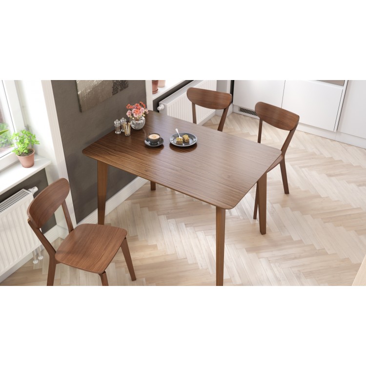 ROXY orech prírodný, 120cm/80cm - kuchynský/jedálenský stôl RETRO ...