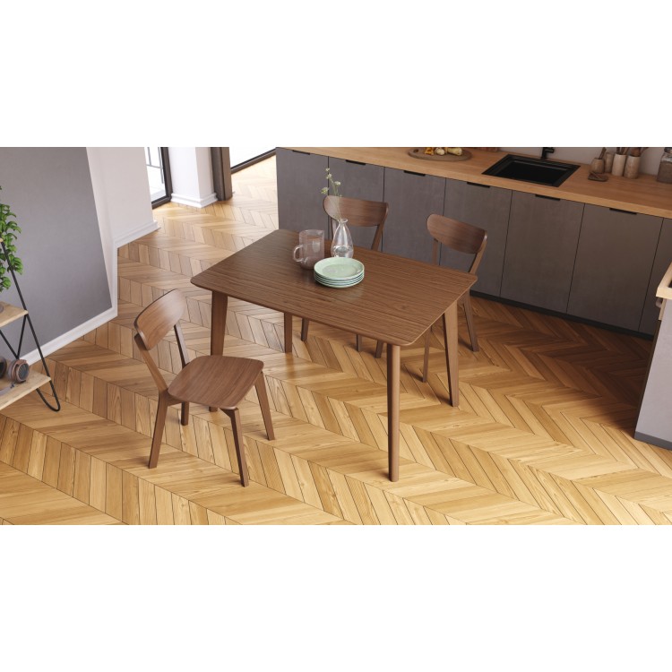 ROXY orech prírodný, 120cm/80cm - kuchynský/jedálenský stôl RETRO ...