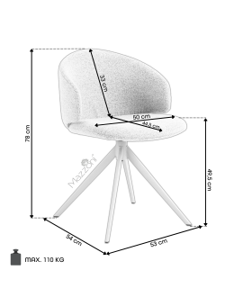 copy of NELA Béžové Latte (látka Monza 90)/béžové nohy – MODERNÁ OTOČNÁ ČALÚNENÁ STOLIČKA DO OBÝVAČKY/JEDÁLNE/KANCELÁRIE LOFT copy of NELA Béžové Latte (látka Monza 90)/béžové nohy – MODERNÁ OTOČNÁ ČALÚNENÁ STOLIČKA DO OBÝVAČKY/JEDÁLNE/KANCELÁRIE LOFT