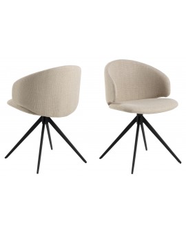 NELA Bež (tkanina Basel 24)/crne noge – MODERNA, TAPECIRANA, OKRETNA STOLICA ZA DNEVNI BORAVAK/BLAGOVAONICU/URED tipa LOFT NELA Bež (tkanina Basel 24)/crne noge – MODERNA, TAPECIRANA, OKRETNA STOLICA ZA DNEVNI BORAVAK/BLAGOVAONICU/URED tipa LOFT