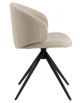 NELA Bež (tkanina Basel 24)/crne noge – MODERNA, TAPECIRANA, OKRETNA STOLICA ZA DNEVNI BORAVAK/BLAGOVAONICU/URED tipa LOFT NELA Bež (tkanina Basel 24)/crne noge – MODERNA, TAPECIRANA, OKRETNA STOLICA ZA DNEVNI BORAVAK/BLAGOVAONICU/URED tipa LOFT