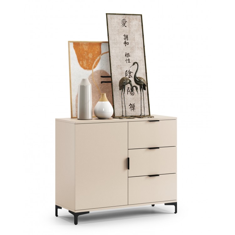 Komoda LANA 03 bež - STOJEĆI ORMARIĆ S LADICAMA