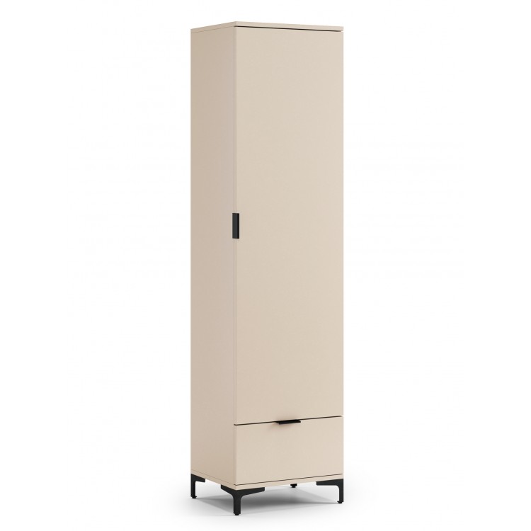 Šatní skříň LANA 06 béžový - JEDNODVEŘOVÁ SKŘÍŇ SE ZÁSUVKOU
