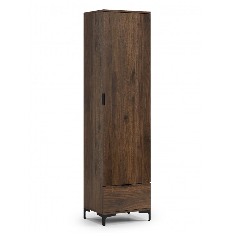 Šatní skříň LANA 06 Elegantný orech - JEDNODVEŘOVÁ SKŘÍŇ SE ZÁSUVKOU