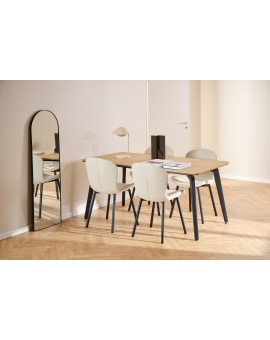 copy of FIORA Béžové (Látka Basel 24) - MODERNÁ ČALÚNENÁ STOLIČKA DO OBÝVAČKY/ JEDÁLNE LOFT