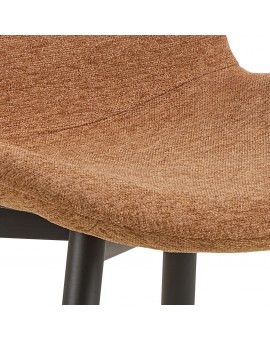 FIORA Terakota (tkanina Apia 272)/čierny rám - MODERNÁ ČALÚNENÁ STOLIČKA DO OBÝVAČKY/ JEDÁLNE LOFT