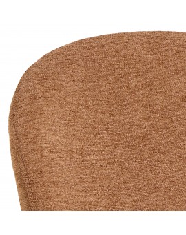 FIORA Terakota (tkanina Apia 272)/čierny rám - MODERNÁ ČALÚNENÁ STOLIČKA DO OBÝVAČKY/ JEDÁLNE LOFT