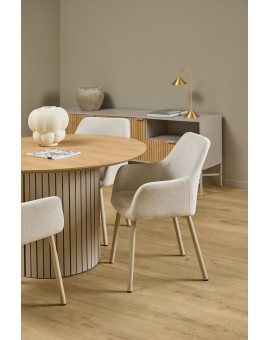 copy of VERA Béžová (látka Basel 24) – MODERNÁ ČALÚNENÁ KRESLOVÁ STOLIČKA DO OBÝVAČKY/JEDÁLNE LOFT