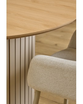 copy of VERA Béžová (látka Basel 24) – MODERNÁ ČALÚNENÁ KRESLOVÁ STOLIČKA DO OBÝVAČKY/JEDÁLNE LOFT