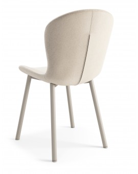 FIORA Béžové (látka Apia 453) / sivobéžový rám (kašmír) - MODERNÁ ČALÚNENÁ STOLIČKA DO OBÝVAČKY/ JEDÁLNE LOFT