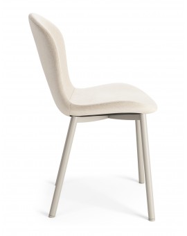 FIORA Béžové (látka Apia 453) / sivobéžový rám (kašmír) - MODERNÁ ČALÚNENÁ STOLIČKA DO OBÝVAČKY/ JEDÁLNE LOFT