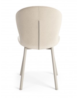 FIORA Béžové (látka Apia 453) / sivobéžový rám (kašmír) - MODERNÁ ČALÚNENÁ STOLIČKA DO OBÝVAČKY/ JEDÁLNE LOFT