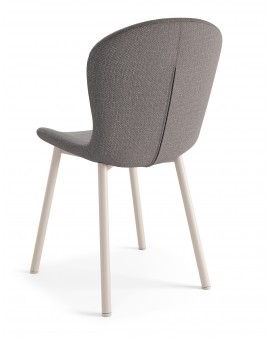 FIORA Svetlosivé Taupe (látka Basel 34) / béžový rám - MODERNÁ ČALÚNENÁ STOLIČKA DO OBÝVAČKY/ JEDÁLNE LOFT