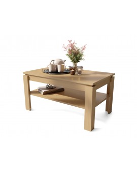 ASTI-R hrast Oasis  - moderan niski stolić s podignutom pločom