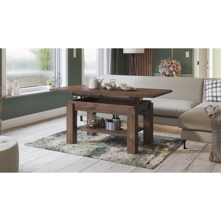 ASTORIA smeđi hrast, sklopivi stolić