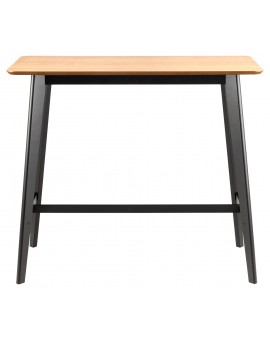 ROXY Prirodni Hrast/Crni - BAR/KUHINJSKI STOL VISOKI DRVENI FURNIR