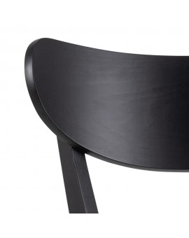 ROXY Crni – DRVENI BARSKI STOLAC ZA KUHINJU, DNEVNI BORAVAK I RESTORAN U RETRO STILU