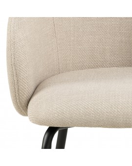 CLARA Béžová (látka Monza 24)/čierne nohy – MODERNÁ ČALÚNENÁ  KRESLOVÁ STOLIČKA DO OBÝVAČKY/JEDÁLNE/KANCELÁRIE LOFT