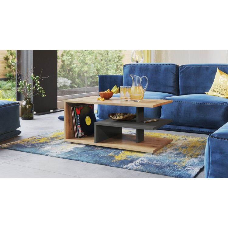 LINK artisan hrast / antracit, stolić LINK artisan hrast / antracit, stolić