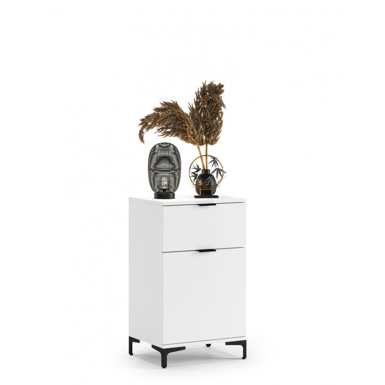 Komoda LANA 01 bijely - STOJEĆI ORMARIĆ S LADICOM Komoda LANA 01 bijely - STOJEĆI ORMARIĆ S LADICOM