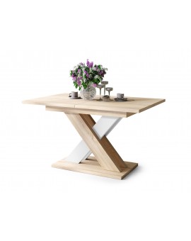 KARO Hrast Sonoma/Bijela boja - MODERNI SKLOPIVI STOL DO 180 CM!