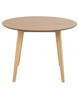 ROXY Prirodni 105 cm - OKRUGLI DRVENI STOL ZA RETRO KUHINJU/BLAGOVAONICU